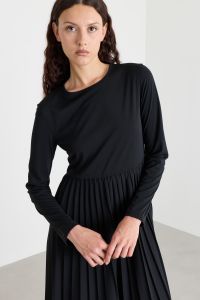 2-in-1 jersey and knit dress - Grey Black 2-in-1 jersey and knit dress - Grey Black