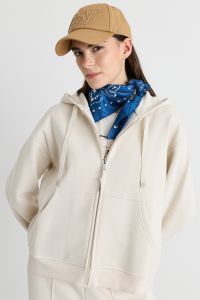 Drawstring Hoodie - White Drawstring Hoodie - White