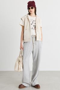 Boxy fleece gilet - White Boxy fleece gilet - White