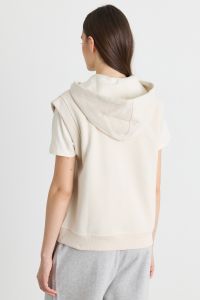 Boxy fleece gilet - White Boxy fleece gilet - White