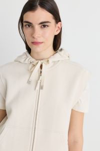 Boxy fleece gilet - White Boxy fleece gilet - White