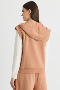 Boxy fleece gilet - Camel Boxy fleece gilet - Camel