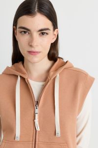 Boxy fleece gilet - Camel Boxy fleece gilet - Camel