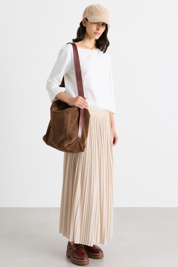Boat neck T-shirt - White