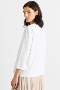 Boat neck T-shirt - White