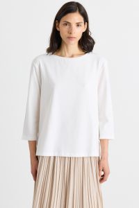 Boat neck T-shirt - White