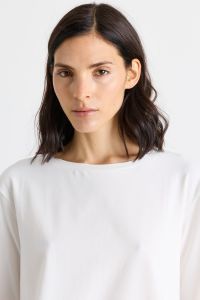 Boat neck T-shirt - White