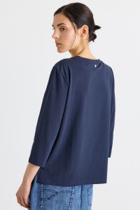 Boat neck T-shirt - Blue