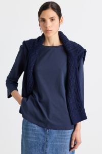 Boat neck T-shirt - Blue