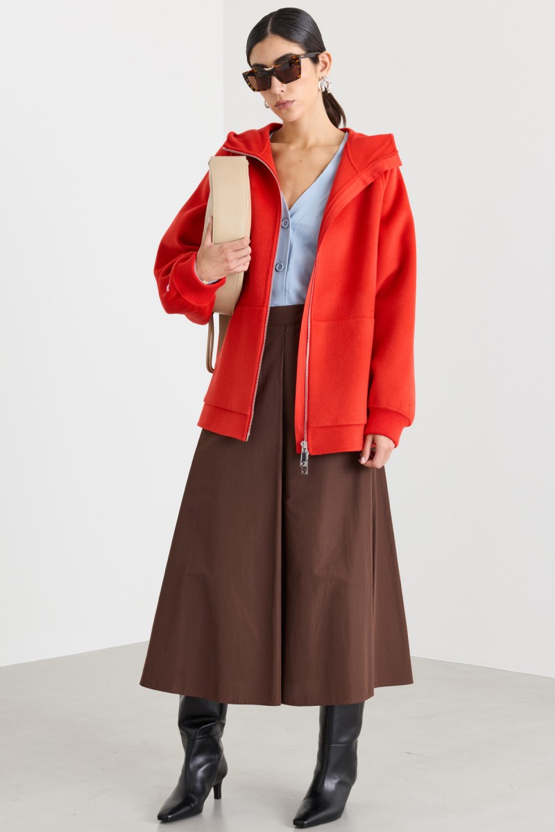 Блузон с капюшоном - оранжевый
