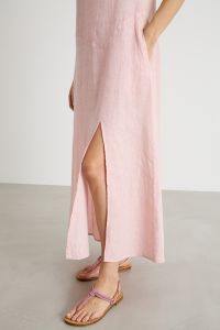 A-line linen maxi dress - Pink A-line linen maxi dress - Pink