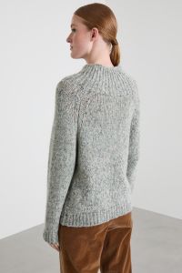 Alpaca melange sweater - Sage Alpaca melange sweater - Sage