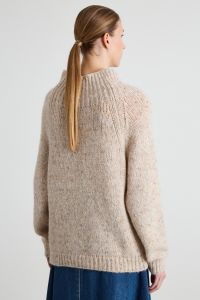 Alpaca melange sweater - Light Beige Alpaca melange sweater - Light Beige