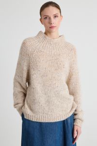 Alpaca melange sweater - Light Beige Alpaca melange sweater - Light Beige