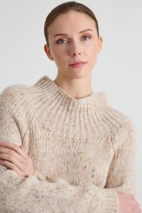 Alpaca melange sweater - Light Beige Alpaca melange sweater - Light Beige