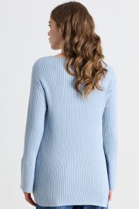 Asymmetric Hem Top - Light Blue