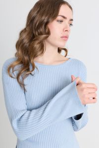 Asymmetric Hem Top - Light Blue