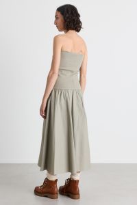 2-in-1 jersey and poplin dress - Green 2-in-1 jersey and poplin dress - Green