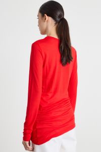 Asymmetric T-shirt - Red
