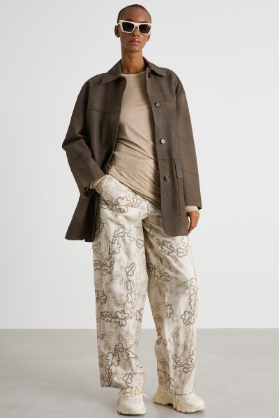 Asymmetric T-shirt - Beige