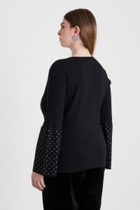 Bell sleeve sweater - Black