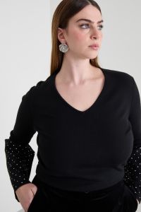 Bell sleeve sweater - Black