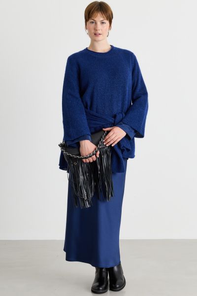 Bell-sleeve jumper - Blue
