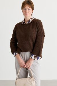Bell-sleeve jumper - Brown