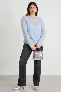 Alpaca and mohair sweater - Pastel Light Blue Alpaca and mohair sweater - Pastel Light Blue