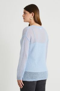 Alpaca and mohair sweater - Pastel Light Blue Alpaca and mohair sweater - Pastel Light Blue