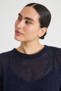 Alpaca and mohair sweater - Night Blue Alpaca and mohair sweater - Night Blue