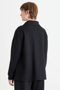 Funnel-neck sweatshirt - Black