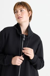 Funnel-neck sweatshirt - Black