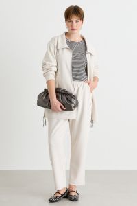 Funnel-neck sweatshirt - White Funnel-neck sweatshirt - White