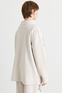 Funnel-neck sweatshirt - White Funnel-neck sweatshirt - White