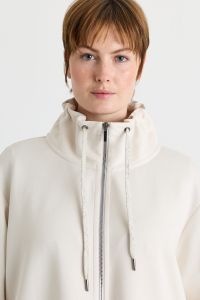 Funnel-neck sweatshirt - White Funnel-neck sweatshirt - White