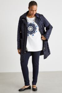 Embroidered jersey sweatshirt - White Embroidered jersey sweatshirt - White
