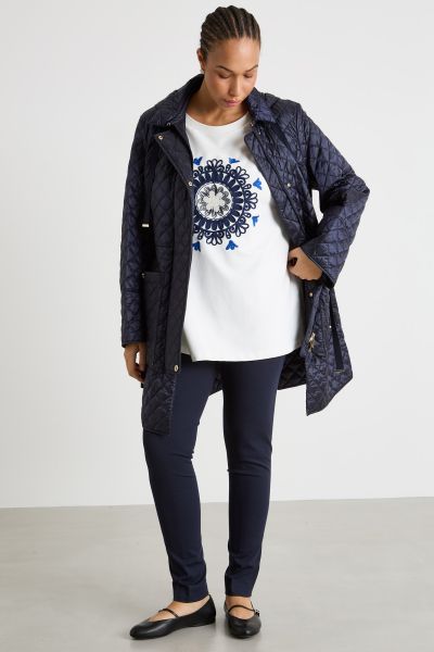 Embroidered jersey sweatshirt - White