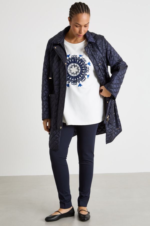 Embroidered jersey sweatshirt - White Embroidered jersey sweatshirt - White