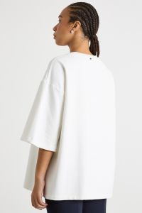 Embroidered jersey sweatshirt - White Embroidered jersey sweatshirt - White