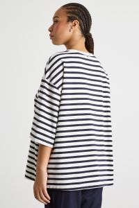 Embroidered jersey sweatshirt - White Blue Embroidered jersey sweatshirt - White Blue