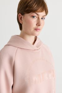 Glossy-print hoodie - Pink
