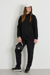Embroidered sweatshirt - Black