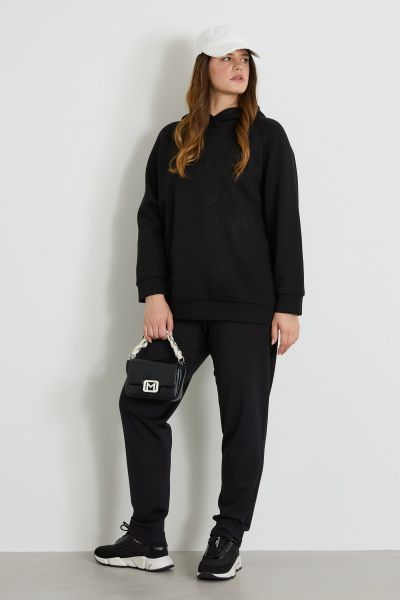 Embroidered sweatshirt - Black