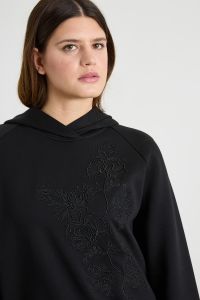 Embroidered sweatshirt - Black