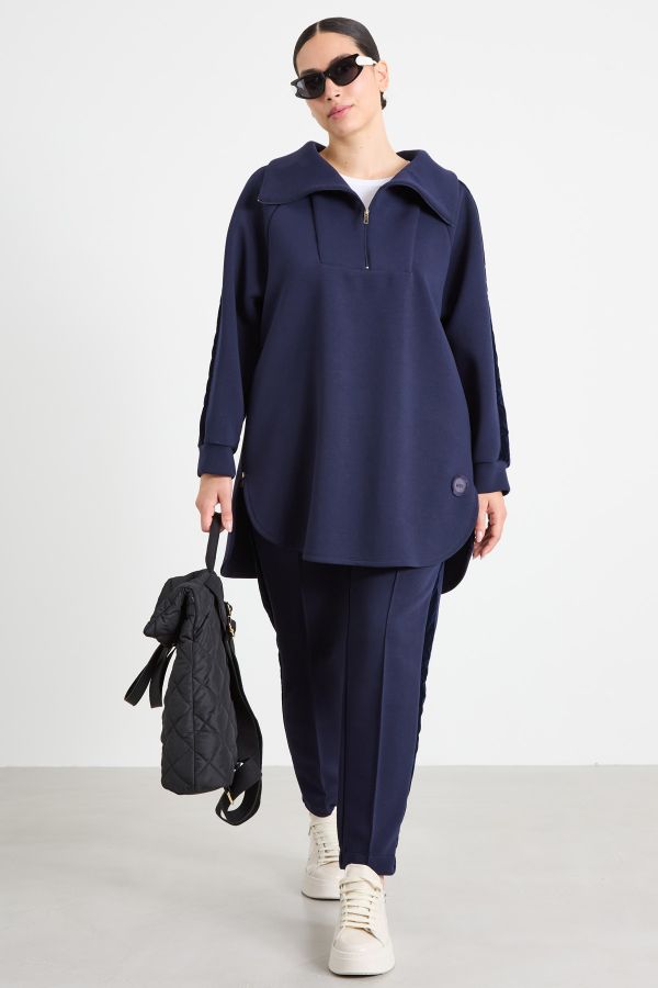 Compact jersey sweatshirt - Night Blue Compact jersey sweatshirt - Night Blue