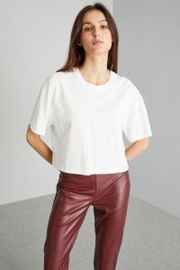 Boxy fit cotton T-shirt - White