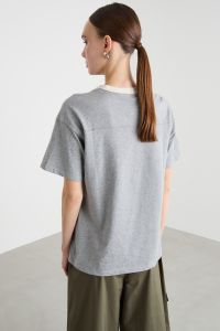 Appliqué T-shirt - Grey