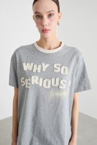 Appliqué T-shirt - Grey