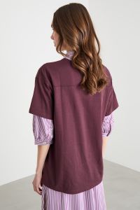 Appliqué T-shirt - Bordeaux